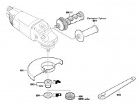 Bosch 3 601 H82 1P3 Gws 22-230 H Angle Grinder 230 V / Eu Spare Parts